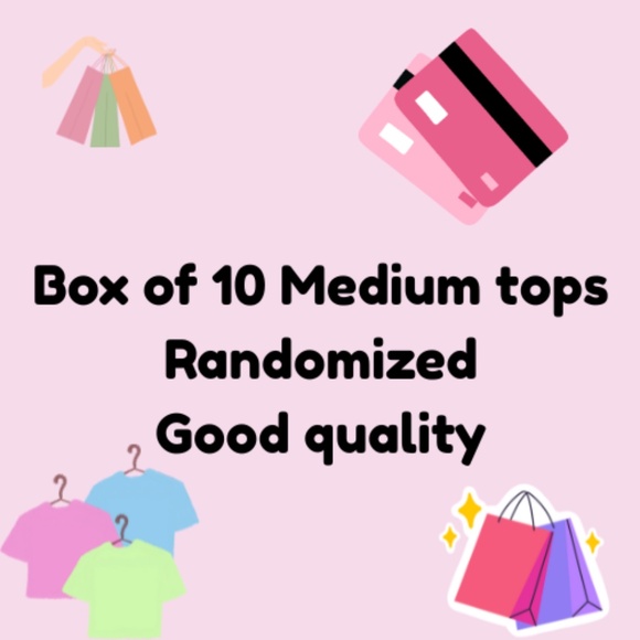 Box of random tops all size medium women's (10 tops) - Picture 1 of 1